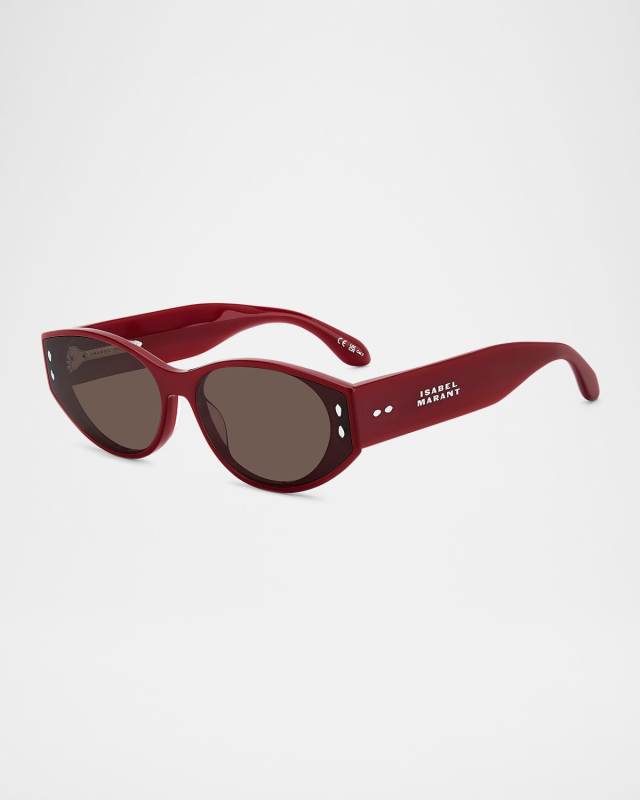 Oval Acetate Sunglass